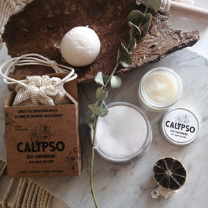 COFFRET démaquillage naturel - natural makeup remover box - Calypso Éco-savonnerie