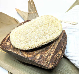Éponge à récurer en Luffa ovale - Natural kitchen Loufah sponge