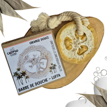 Charger l&#39;image dans la galerie, SAVON - BARRE DE DOUCHE LUFFA - Baies de Goji - Luffa Soap Bar - Goji berries
