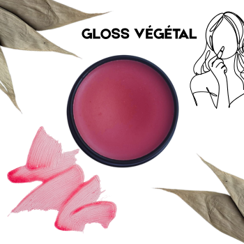 GLOSS VÉGÉTAL à la betterave - baume teinté - Beetroot Cheek and lip stains balm