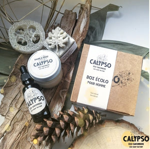 COFFRET CADEAU - BOX SOINS DE LA BARBE - beard care kit - Calypso Éco-savonnerie