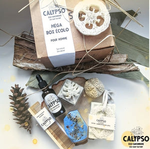 COFFRET CADEAU - MÉGA BOX ÉCOLO POUR HOMME - gift for men - Calypso Éco-savonnerie